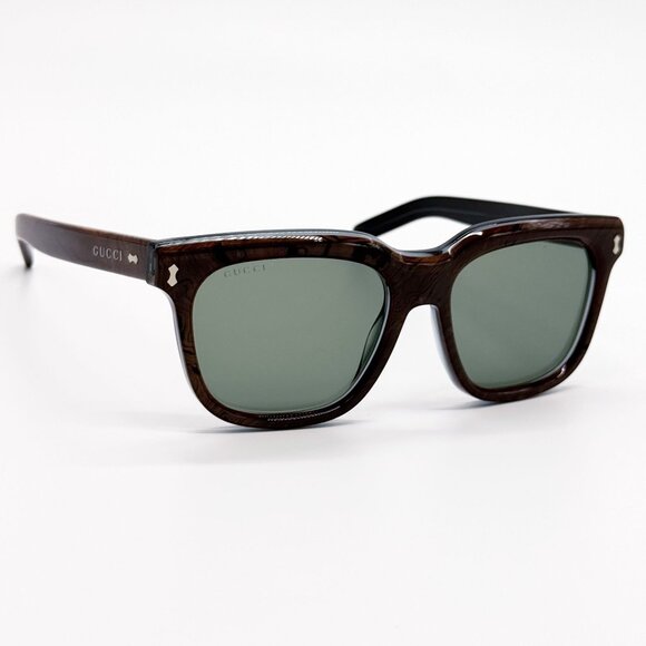 NEW GG1523S 003 GUCCI HAVANA GREEN UNISEX SUNGLASSES GUCCI - Picture 5 of 11